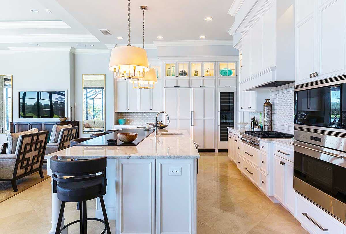 Plan 86020BW: Florida House Plan with Open Layout - Image #5 - European, Florida-Style