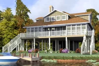 Two Screened Porches and a Deck
