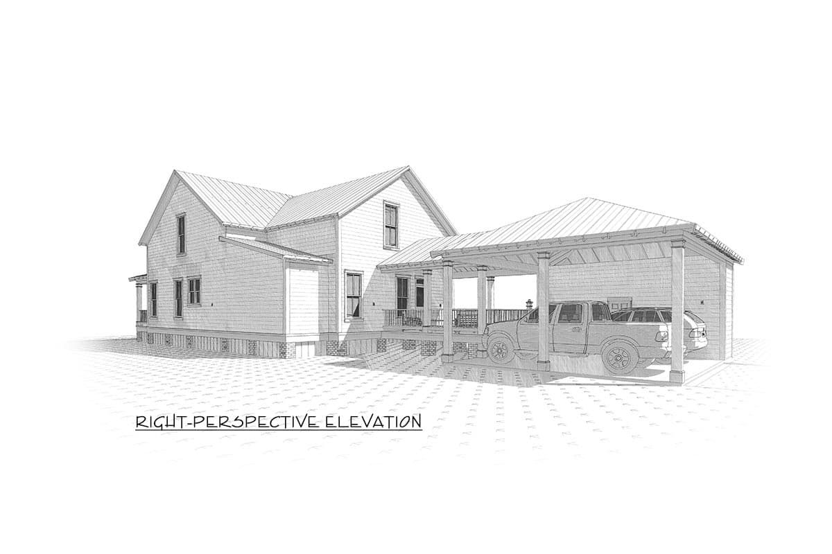 Plan 86231HH: 4 Bed Cottage with Exterior Options - Image #7 - Beach, Cabin, Coastal, Cottage, Country, Rustic, Vacation