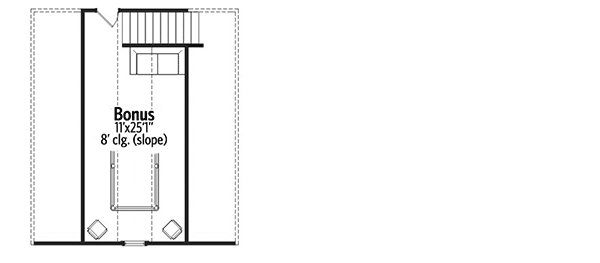 Plan 86253HH: Split Bed Layout and a Bonus Room - Floor Plan - Bonus - Traditional