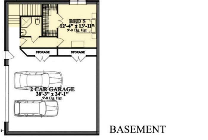 Plan 86284HH: Stately Southern House Plan - Floor Plan - Basement - Southern, Traditional