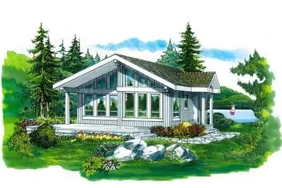 Compact Cottage with Bright Breakfast Bay - 817 Sq Ft
