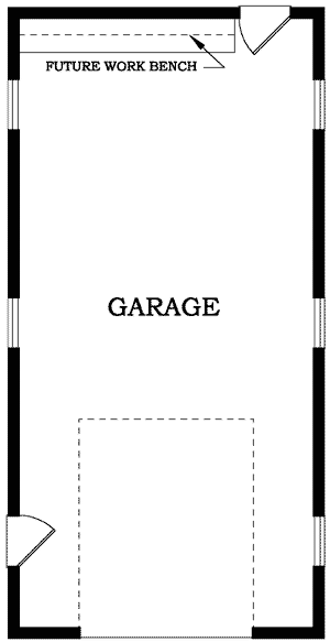 Plan 88321SH: Garage Plan with Natural Light - Floor Plan - Main Level
