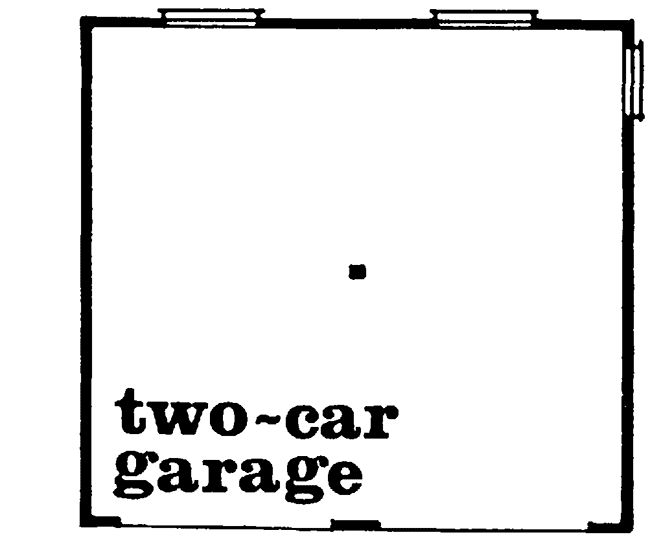 Plan 88330SH: Detached 2-Bed Garage Plan with Bedroom Suite Above - Floor Plan - Main Level - Carriage
