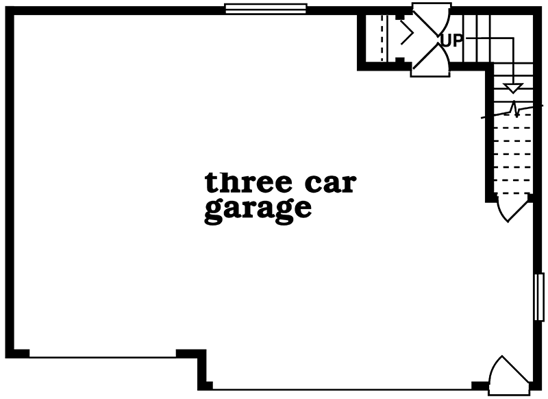 Plan 88334SH: Loft Apartment Plan - Floor Plan - Main Level - Carriage