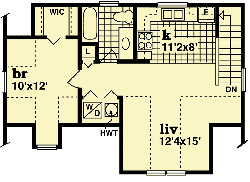 Plan 88334SH: Loft Apartment Plan - Floor Plan - 2nd Floor - Carriage