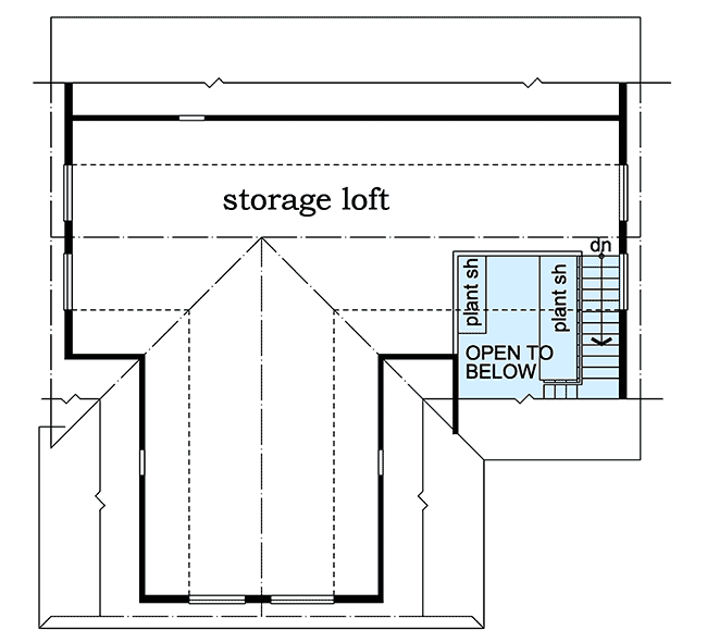 Plan 88437SH: 2-Bed Carriage House Plan - Floor Plan - 2nd Floor - Carriage, Cottage, Country, Traditional