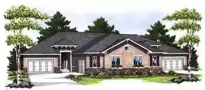 Duplex With Perfect Blend Of Stone And Stucco