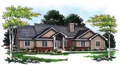 Handsome Ranch Home Plan