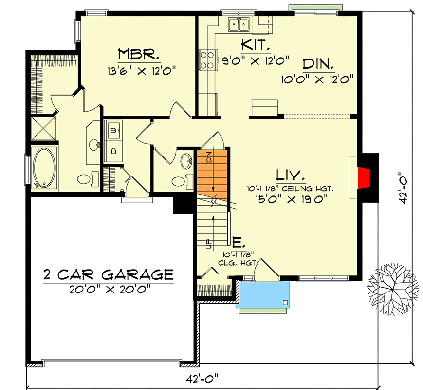 Plan 89613AH: Traditional Two-Story Delight - Floor Plan - Main Level - Traditional