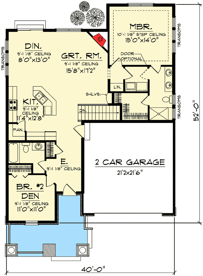 Plan 89650AH: Craftsman Charmer - Floor Plan - Main Level - Craftsman, Northwest
