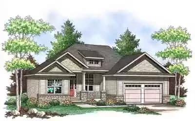 Craftsman Ranch Home Plan