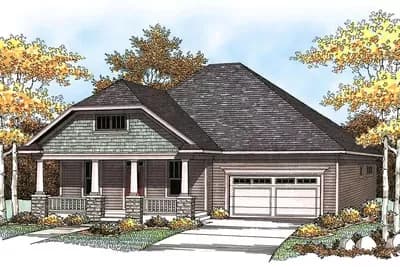 Craftsman with Spacious Front Porch