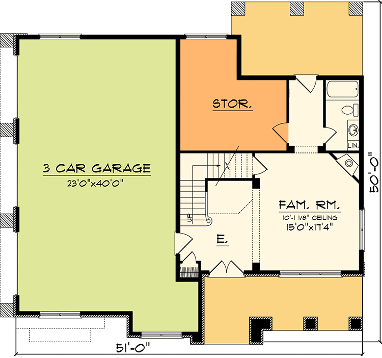 Plan 89829AH: Vaulted Master and Great Room - Floor Plan - Main Level - Craftsman, Northwest