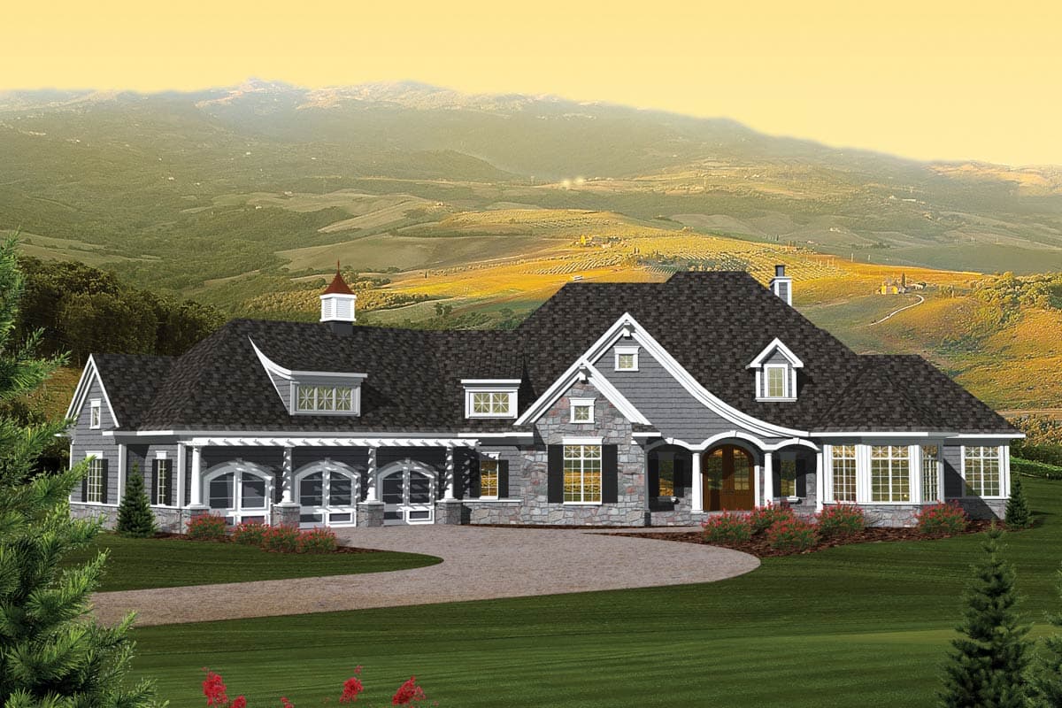 Plan 89834AH: European Styling with Optional Guest Suite - Image #27 - European, French Country, Traditional