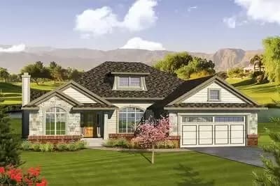 Open Concept Ranch Home Plan