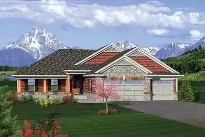 Craftsman Ranch with Sunroom - 2196 Sq Ft