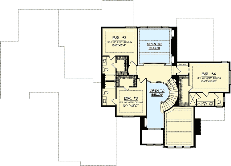 Plan 89858AH: Grand Entrance - Floor Plan - 2nd Floor - European, Tuscan