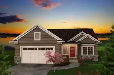 Traditional Two Bedroom with Open Floor Plan