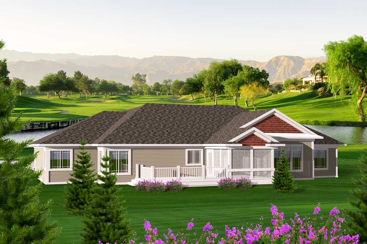 Plan 89868AH: Craftsman Ranch With 3 Car Garage - 2105 Sq Ft - Image #31 - Craftsman, Ranch