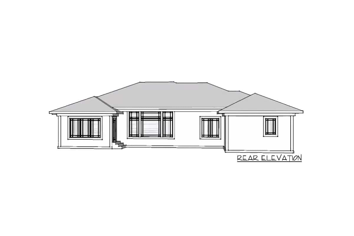 Plan 89869AH: Prairie Style With Low Sloping Rooflines - Image #5 - Prairie, Ranch