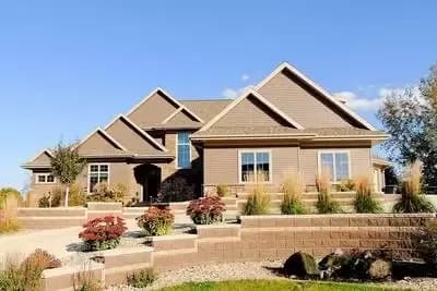 Shingle Style With Angled Garage and Master