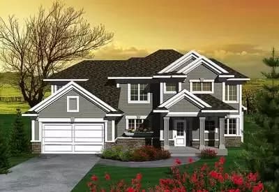 Stylish 2-Story Home Plan