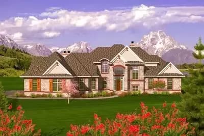 Elegant 2 Story French Country Design