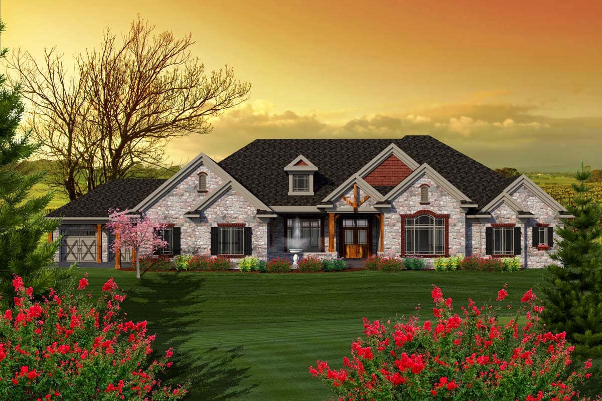 Plan 89896AH: One Level Craftsman Home Plan - 3794 Sq Ft - Image #24 - Craftsman, Northwest, Ranch