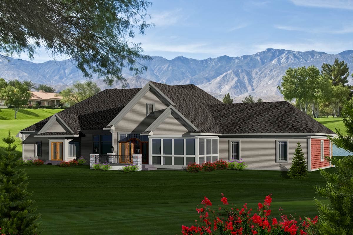 Plan 89896AH: One Level Craftsman Home Plan - 3794 Sq Ft - Image #25 - Craftsman, Northwest, Ranch