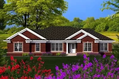 3 Bed Brick Ranch With Side Load Garage