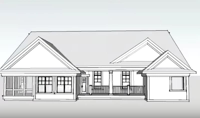 Plan 89913AH: Center Entry House Plan with Great Room - Image #6 - Craftsman, Northwest, Ranch