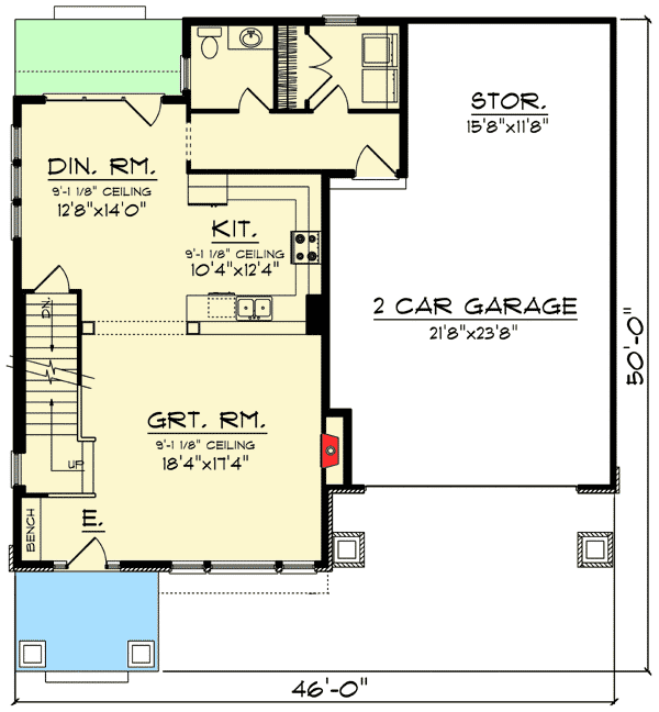Plan 89938AH: Traditional House Plan with Smart Details - Floor Plan - Main Level - Northwest, Traditional