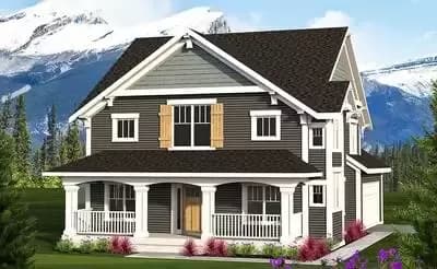 2-Story Farmhouse with Front Porch