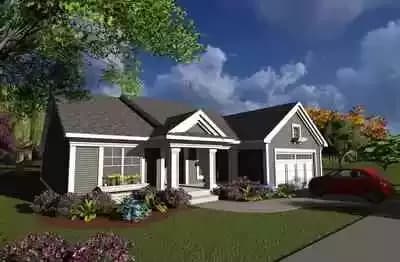 2 Bed Ranch with Open Concept Floor Plan