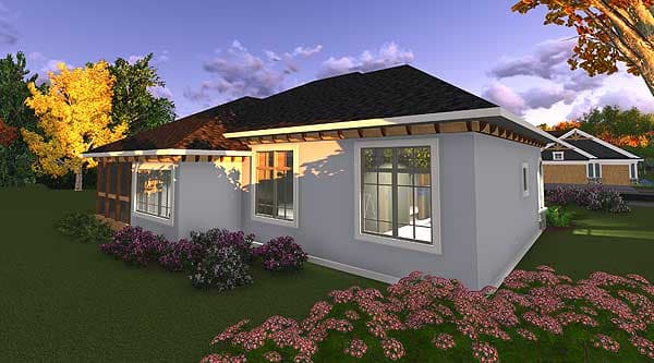 Plan 89984AH: 3-Bedroom Prairie Style Home Plan - Image #32 - European