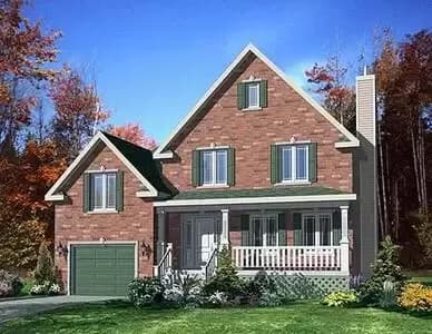 Split Level House Plan with Options