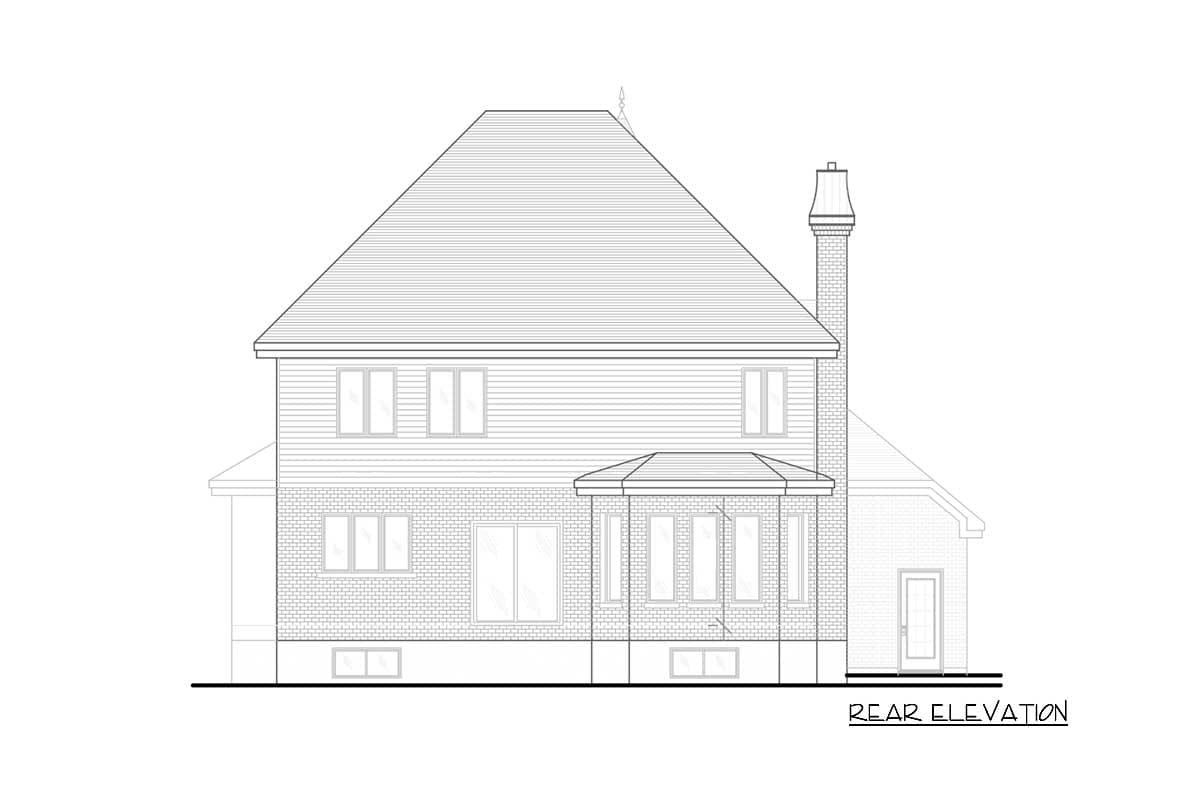 Plan 9006PD: Turreted European-style House Plan with Master Suite Reading Room - Image #4 - European, Victorian
