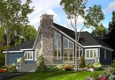 Modern 1501 Sq Ft House Plan with Dramatic Windows