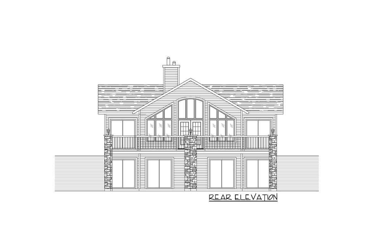 Plan 90075PD: For the Sloping Lot - Image #4 - Contemporary, Vacation