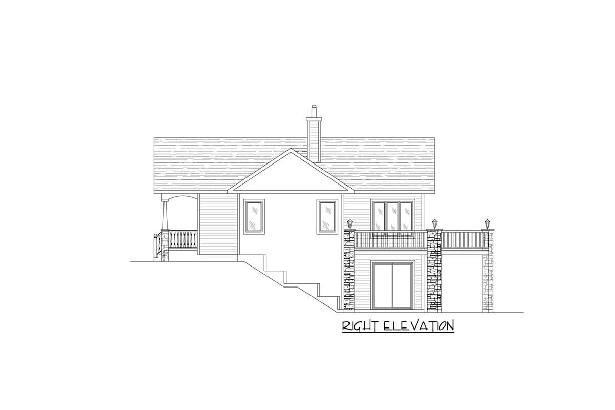 Plan 90075PD: For the Sloping Lot - Image #5 - Contemporary, Vacation