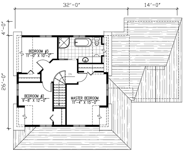 Plan 90085PD: Two Story Farmhouse - Floor Plan - 2nd Floor - Country, Farmhouse
