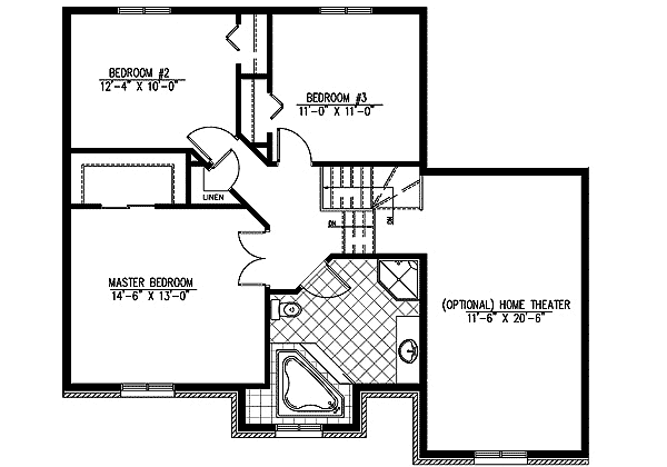 Plan 90158PD: Flexible Split Level Home Plan - Floor Plan - 2nd Floor