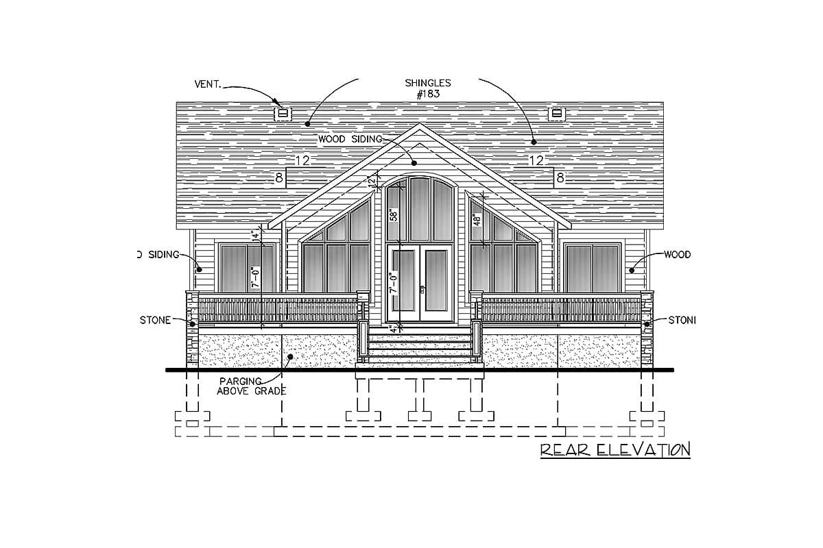 Plan 90165PD: Vacation Beauty with Great Views - Image #4 - Contemporary, Mountain, Rustic, Vacation