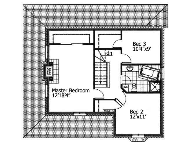 Plan 90167PD: Farmhouse with 3-Sided Wraparound Porch - Floor Plan - 2nd Floor - Country, Farmhouse, Traditional