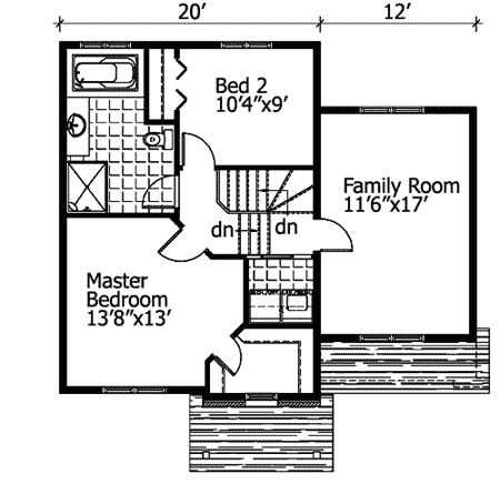 Plan 90181PD: Angular Mini Modern - Floor Plan - 2nd Floor - Modern