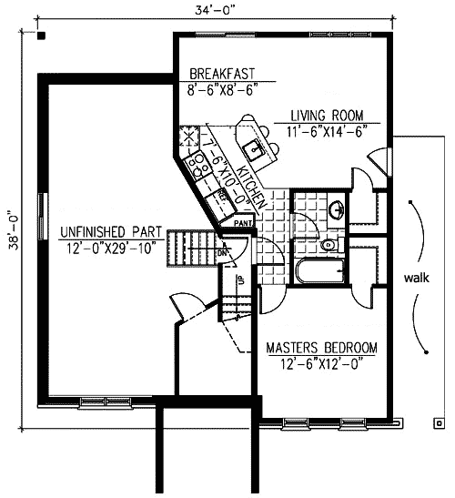 Plan 90191PD: Split Level with In-Law Apartment - Floor Plan - Basement