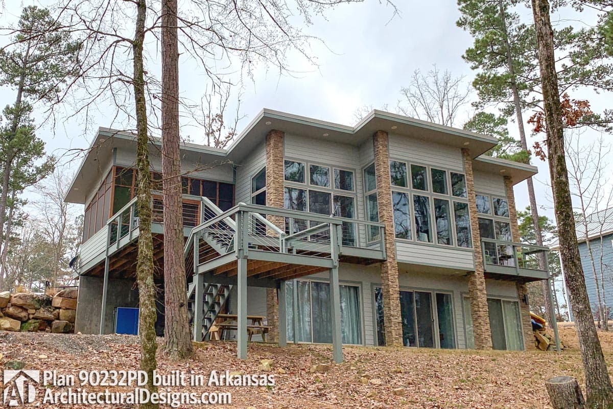 build gallery item - Modern House Plan 90232PD Comes to Life in Arkansas!