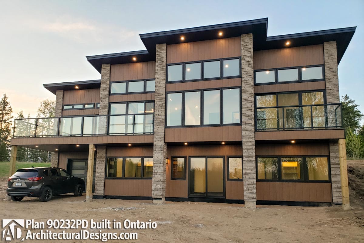 build gallery item - Modern House Plan 90232PD Comes to Life in Ontario!
