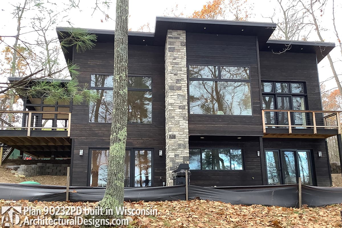 build gallery item - Modern House Plan 90232PD comes to life in New Hampshire